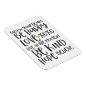 ブラックウォータ感動的ーの単語金ゴールドハート マグネット (右側)