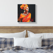 ブラックウォールアート キャンバスプリント (インサイチュ (寝室))