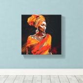 ブラックウォールアート キャンバスプリント (インサイチュ (ウッドフロア))