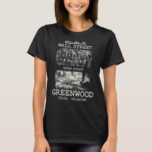 ブラックウォールストリートタルサオクラホマブラックヒストリ Tシャツ
