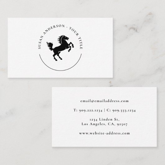 ブラックウズロゴ名刺 名刺 (正面/裏面)