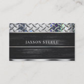 ブラックウッドとダイヤモンドプレート 名刺 (正面)