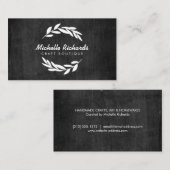 ブラックウッドにオリーブブランチリースロゴ 名刺 (正面/裏面)