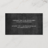 ブラックウッドにオリーブブランチリースロゴ 名刺 (裏面)