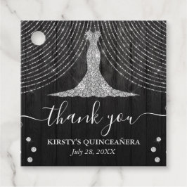 ブラックウッドにシルバーダイヤモンドドレスキンセアニェラ フェイバータグ