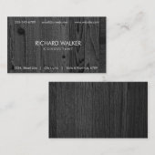 ブラックウッドエレガントモダンプロフェッショナル 名刺 (正面/裏面)