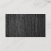 ブラックウッドエレガントモダンプロフェッショナル 名刺 (裏面)
