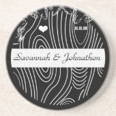 ブラックウッドグレインツリー日付コースターを保存 コースター (正面)