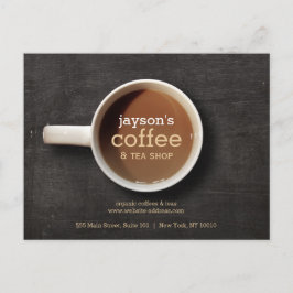 ブラックウッドコーヒーショップ葉書にコーヒーカップ ポストカード
