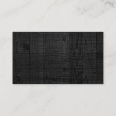 ブラックウッドテクスチャエレガントプロフェッショナル弁護士 名刺 (裏面)