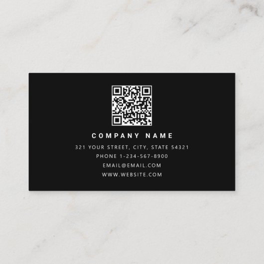 ブラックウッドハンマーホーム建物建築 名刺 (裏面)