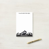 ブラックウッドパックアルファノート ポストイット (デスク上)