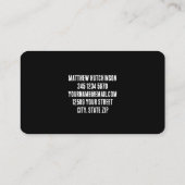 ブラックウッドパレット 名刺 (裏面)