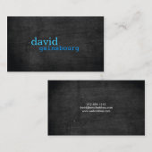 ブラックウッドブルータイポグラフィ名刺 名刺 (正面/裏面)