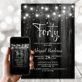 ブラックウッド40th誕生日パーティー 招待状