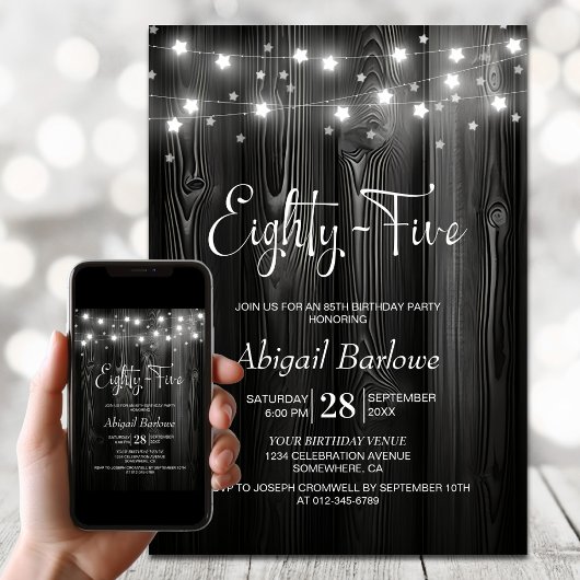 ブラックウッド85歳誕生日パーティー 招待状