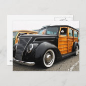 ブラックウディー車 ポストカード (正面/裏面)