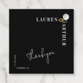 ブラックウモダンルトラミニマルシック写結婚真 フェイバータグ (裏面)