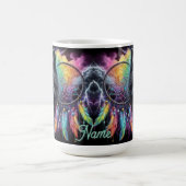 ブラックウルフとドリームキャッチャー コーヒーマグカップ (中央)