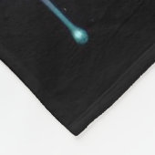 ブラックウルフとドリームキャッチャー フリースブランケット (角)