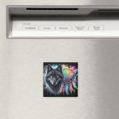 ブラックウルフとドリームキャッチャー マグネット (インサイチュ (食洗機))