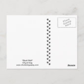 ブラックウルフアートハガキ ポストカード (裏面)