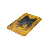 ブラックウルフドドイツシェパード バスマット (アングル)