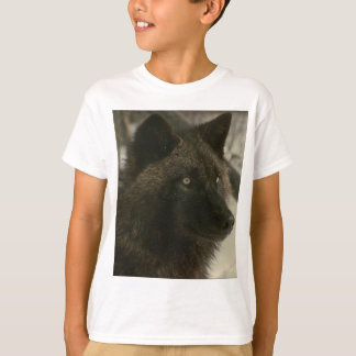 ブラックウルフ犬 Tシャツ