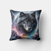 ブラックウルフ稲妻 クッション (裏面)