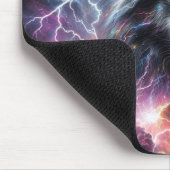 ブラックウルフ稲妻 マウスパッド (コーナー)