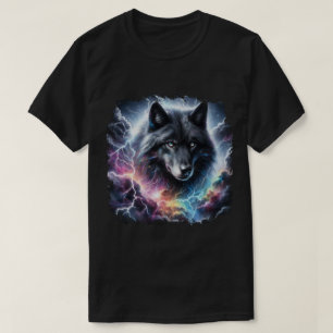 ブラックウルフ稲妻 Tシャツ