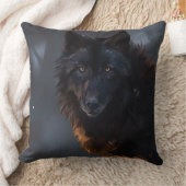 ブラックウルフ クッション (ブランケット)
