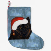 ブラックウルフ スモールクリスマスストッキング (正面)