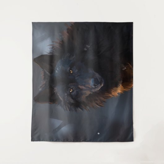 ブラックウルフ タペストリー (正面)