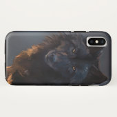 ブラックウルフ Case-Mate iPhoneケース (裏面(横))
