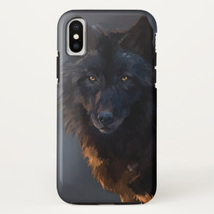 ブラックウルフ iPhone XSケース
