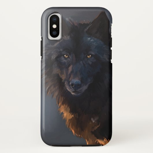 ブラックウルフ Case-Mate iPhoneケース (裏面)