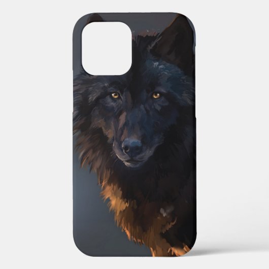 ブラックウルフ Case-Mate iPhoneケース (裏面)