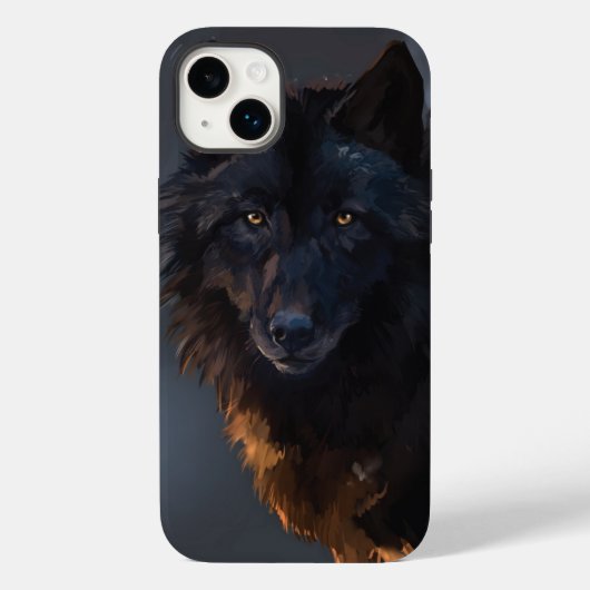 ブラックウルフ Case-Mate iPhoneケース (裏面)