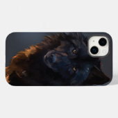 ブラックウルフ Case-Mate iPhoneケース (裏面 (横))
