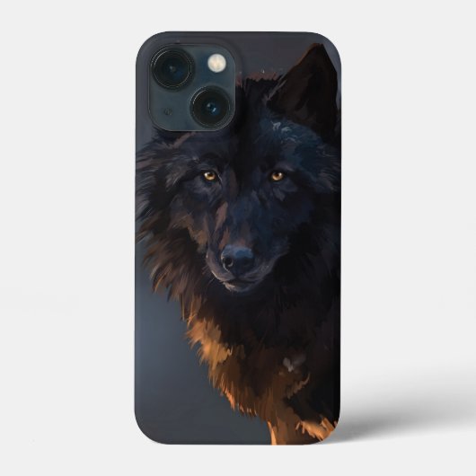 ブラックウルフ Case-Mate iPhoneケース (裏面)