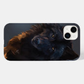 ブラックウルフ Case-Mate iPhoneケース (裏面 (横))