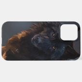 ブラックウルフ iPhoneケース (裏面横)