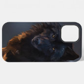 ブラックウルフ iPhoneケース (裏面横)