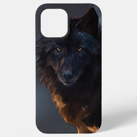ブラックウルフ iPhoneケース (裏面)