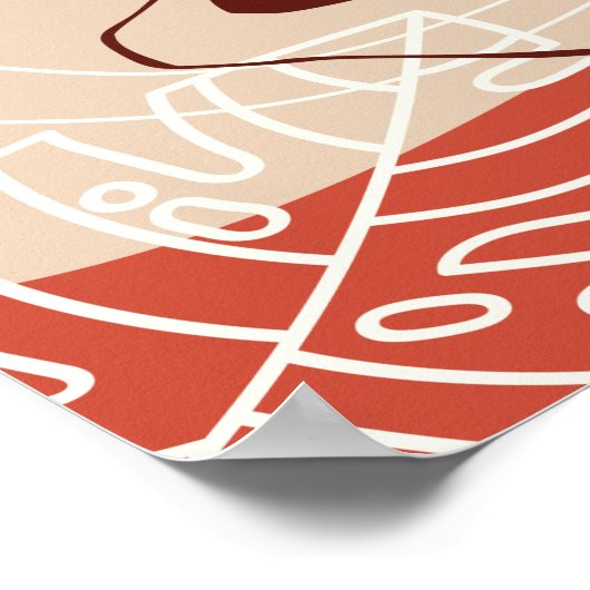 ブラックウーマンイラストレーションアートポートレートプリント ポスター (角)