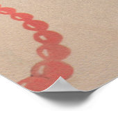 ブラックウーマンヴィンテージアートポートレート ポスター (角)