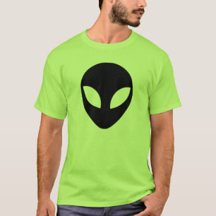 ブラックエイリアンのヘッド型 Tシャツ