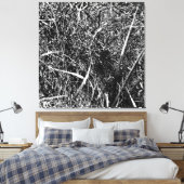 ブラックエイリアングラス キャンバスプリント (インサイチュ (寝室))