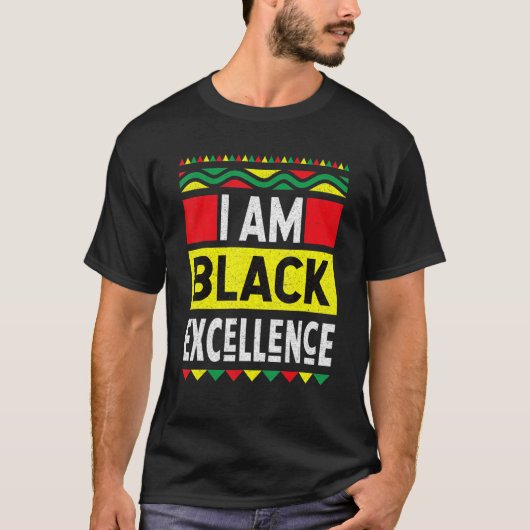 ブラックエクセレンス黒人歴史月間アフリカ人 Tシャツ (正面)